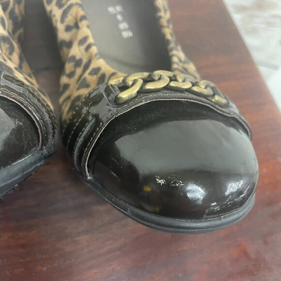 Mephisto ballet flat animal print air relax slip on womens 8+8 1/2 comfort shoe - Picture 5 of 14